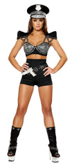 ROMA IS-4396 2 PC Seductive Cop Woman's Costume, M/L Size