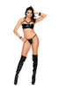 Elegant Moments V1245 –v1245X Vinyl demi bra with underwire cups with matching g-string (Copy)