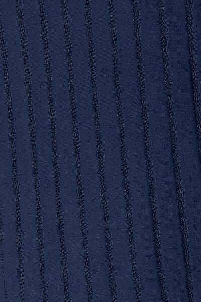 Basic Bae Full Size Ribbed Round Neck Slit Knit Top