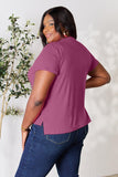 Базовая полноразмерная футболка Bae с круглым вырезом и короткими рукавами