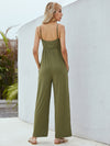 Adjustable Spaghetti Strap Jumpsuit with Pockets Trendsi