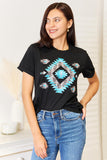 Simply Love Graphic Short Sleeve T-Shirt-Trendsi-Black-S-SatinBoutique