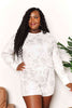 Double Take Floral Long Sleeve Top and Shorts Loungewear Set, Also in Plus sizes-Trendsi-White-XL-SatinBoutique