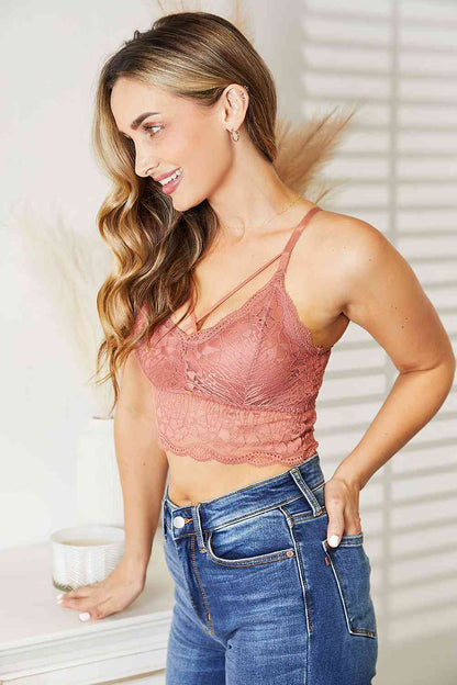 JadyK Luna Crisscross Front Lace Bralette-Trendsi-SatinBoutique