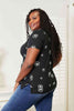 Double Take Dandelion Print Round Neck T-Shirt, Also in Plus sizes-Trendsi-SatinBoutique