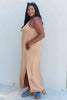 Ninexis Good Energy Full Size Cami Side Slit Maxi Dress in Camel-Trendsi-SatinBoutique