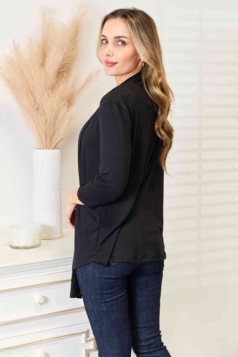 Culture Code Full Size Open Front Cardigan, Also Plus sizes-Trendsi-SatinBoutique