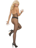 Elegant Moments EM-1609 Fishnet Bodystocking with open crotch, also in plus size Elegant Moments