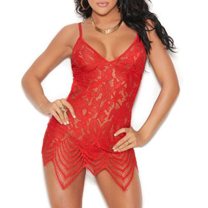 Elegant Moments EM-4322 Lace babydoll with adjustable straps Elegant Moments