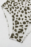 Leopardprint utskjæring Fôret One-Piece Badedrakt Trendsi
