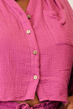 Басиц Бае мајица дугих рукава и шортс са дугмићима-Трендси-СатинБоутикуе