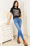 Simply Love WIFE MOM BOSS Leopard Graphic T-Shirt, Also Plus sizes-Trendsi-SatinBoutique