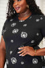 Double Take Dandelion Print Round Neck T-Shirt, Also in Plus sizes-Trendsi-SatinBoutique