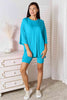 Basic Bae Full Size Soft Rayon Three-Quarter Sleeve Top and Shorts Set-Trendsi-Sky Blue-S-SatinBoutique