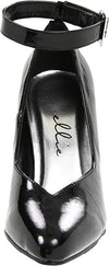 Elle Shoes E-8241-D 4" Heel "D" Width Women's Pumps. W/Ankle Strap. Ellie Shoes