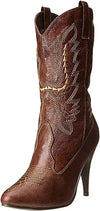Ellie Shoes E-418-Cowgirl 4" Heel Ankle Pambabaeng Cowgirl Boot. Ellie Shoes
