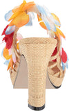 Ellie Shoes E-402-Luau 4" Sandalo Costume da donna con fiore. Scarpe Ellie