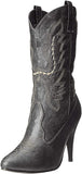 أحذية إيلي E-418-Cowgirl 4 "كعب الكاحل حذاء راعية البقر للنساء