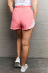 Ninexis Put In Work High Waistband Contrast Detail Active Shorts-Trendsi-SatinBoutique