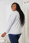 Double Take Seam Detail Round Neck Long Sleeve Top-Trendsi-SatinBoutique