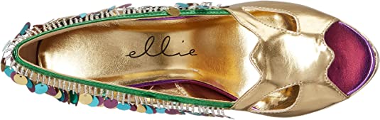Ellie Shoes E-414-Masquerade 4" Heel Women's Costume Peep-Toe Pump. Ellie Shoes
