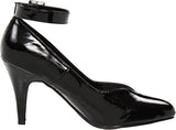 Elle Shoes E-8241-D Ženske pumpice širine 4" na petu "D". S remenom za gležanj. Ellie cipele