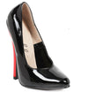 Ellie Shoes IS-E-8260 6" ქუსლი ფეტიშის ტუმბო, შავი/წითელი Sz 10 Ellie ფეხსაცმელი