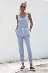 Knot Sleeveless Waist Jumpsuit Trendsi