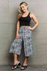 Ninexis Leopard High Waist Flowy Wide Leg Pants with Pockets-Trendsi-SatinBoutique