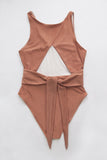 Jednodijelni kupaći kostim s izrezom s križnim izrezom Trendsi