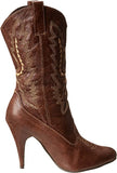 Sapatos Ellie E-418-Cowgirl 4" com calcanhar e tornozelo feminino. Sapatos Ellie