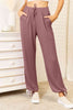 Basic Bae Full Size Soft Rayon Drawstring Waist Pants with Pockets-Trendsi-SatinBoutique