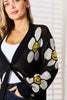 Double Take Floral Button Down Longline Cardigan-Trendsi-SatinBoutique