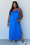Ninexis Good Energy Full Size Cami Side Slit Maxi Dress in Royal Blue, Also Plus sizes-Trendsi-Royal Blue-1XL-SatinBoutique
