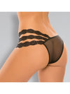 Adore A1010 Women's Wild Orchid panty with blossoming triple lace side bands Allure Lingerie