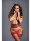 Adore A1112R The Goddess…Strappy Waist Cincher & Lace G-string-Pixie G-String with lace front panel-Allure Lingerie-Red-O/S-SatinBoutique