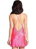Be Wicked IS-BW1631HP Cantik Satin Slip, Hot Pink, Med Size Be Wicked