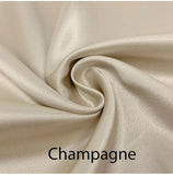 Custom made FITTED SHEET of Silky Lingerie Satin, Queen, and Full-BEDDING-Satin Boutique-Champagne-Queen-SatinBoutique