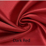 Custom made FITTED SHEET of Silky Lingerie Satin, Queen, and Full-BEDDING-Satin Boutique-Dark Red-Queen-SatinBoutique