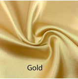 Custom made FITTED SHEET of Silky Lingerie Satin, Queen, and Full-BEDDING-Satin Boutique-Gold-Queen-SatinBoutique
