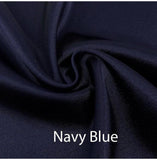 Custom made FITTED SHEET of Silky Lingerie Satin, Queen, and Full-BEDDING-Satin Boutique-Navy Blue-Queen-SatinBoutique