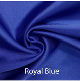 Custom made FITTED SHEET of Silky Lingerie Satin, Queen, and Full-BEDDING-Satin Boutique-Royal Blue-Queen-SatinBoutique