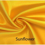 Custom made FITTED SHEET of Silky Lingerie Satin, Queen, and Full-BEDDING-Satin Boutique-Sunflower-Queen-SatinBoutique