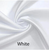 Custom made FITTED SHEET of Silky Lingerie Satin, Queen, and Full-BEDDING-Satin Boutique-White-Queen-SatinBoutique