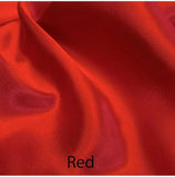 Na zakázku vyrobené PŘÁDLO z hedvábného spodního prádla satén, dvojče a dvojče XL-LOŽENÍ-Satén Boutique-Červená-Twin-SatinBoutique