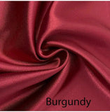 Custom made FITTED SHEET of Silky Lingerie Satin, Twin, and Twin XL-BEDDING-Satin Boutique-Burgundy-Twin-SatinBoutique