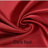 Custom made FITTED SHEET of Silky Lingerie Satin, Twin, and Twin XL-BEDDING-Satin Boutique-Dark Red-Twin-SatinBoutique
