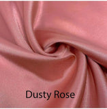 Custom made FITTED SHEET of Silky Lingerie Satin, Twin, and Twin XL-BEDDING-Satin Boutique-Dusty Rose-Twin-SatinBoutique