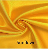 Custom made FITTED SHEET of Silky Lingerie Satin, Twin, and Twin XL-BEDDING-Satin Boutique-Sunflower-Twin-SatinBoutique