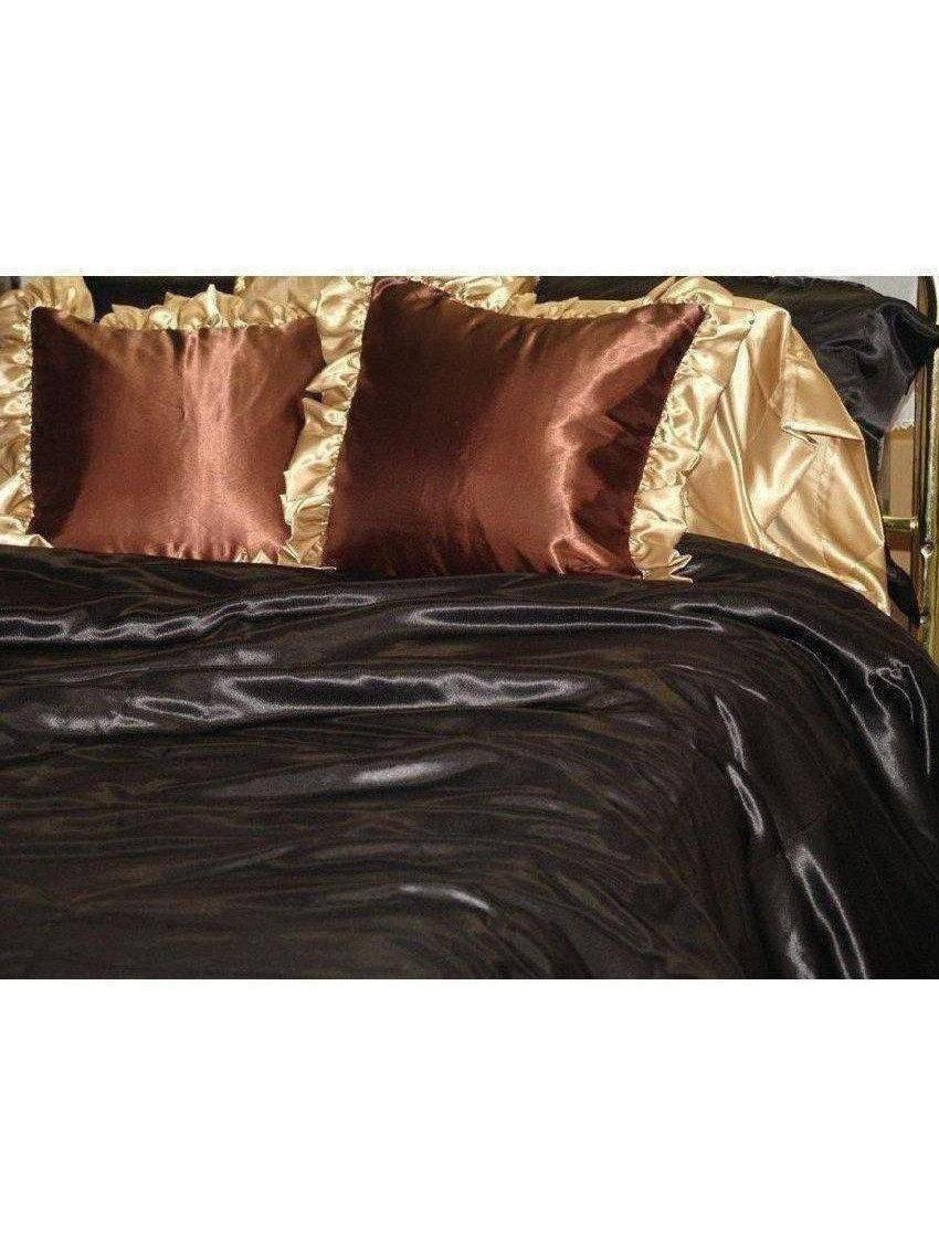 Custom Made DUVET COVERS of Shiny & Slick Nouveau Polyester Bridal Satin - BEDDING